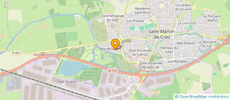 localisation de l'entreprise MADAME SANDRINE CHAUSSON à SAINT-MARTIN-DE-CRAU