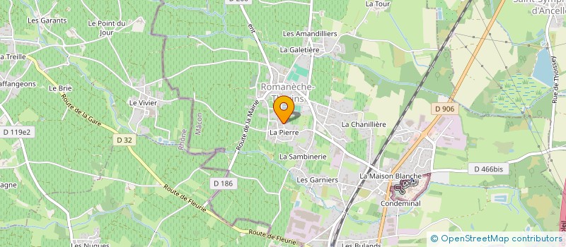 localisation de l'entreprise MADAME SANDRINE CHAUVEAU  ROMANECHE-THORINS