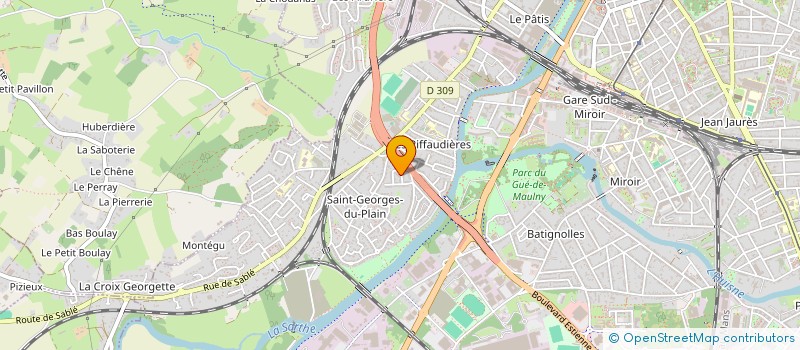 localisation de l'entreprise MADAME SANDRINE CHAUVIERE  LE MANS