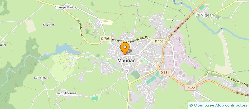 localisation de l'entreprise MADAME SANDRINE CHENAILLE à MAURIAC