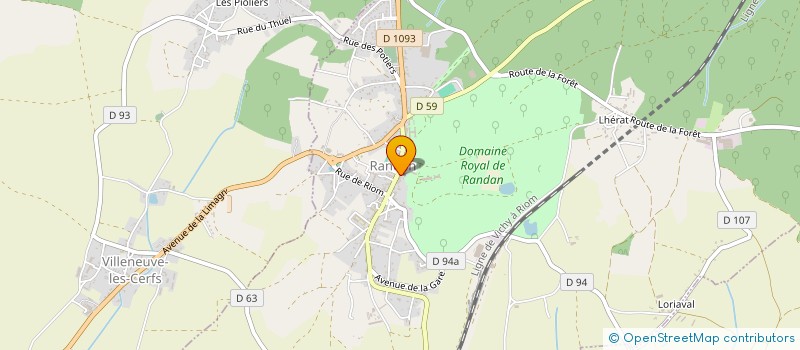 localisation de l'entreprise MADAME SANDRINE CHENAUX  RANDAN