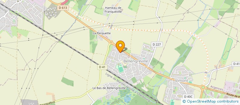 localisation de l'entreprise MADAME SANDRINE CHENEAU  BELLENGREVILLE