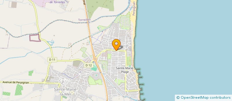 localisation de l'entreprise MADAME SANDRINE CHERIOUX  SAINTE-MARIE-LA-MER