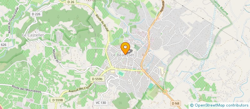 localisation de l'entreprise MADAME SANDRINE CHEVALIER  LE BEAUSSET