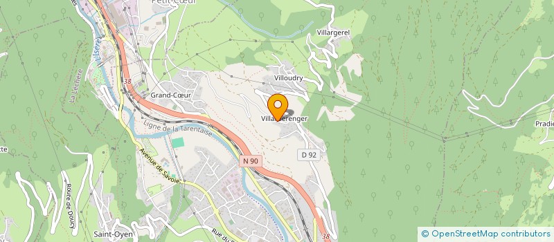 localisation de l'entreprise MADAME SANDRINE CHEVALIER  GRAND-AIGUEBLANCHE