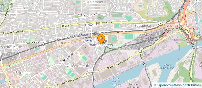 localisation de l'entreprise MADAME SANDRINE CHEVRIER à LE HAVRE