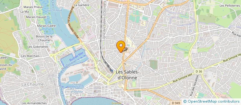 localisation de l'entreprise MADAME SANDRINE CHICHEPORTICHE à LES SABLES D'OLONNE