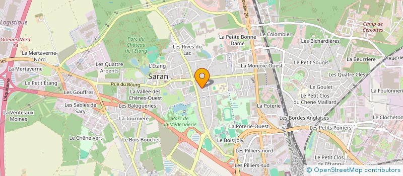 localisation de l'entreprise MADAME SANDRINE CHRISTEL HAMONNIERE  SARAN
