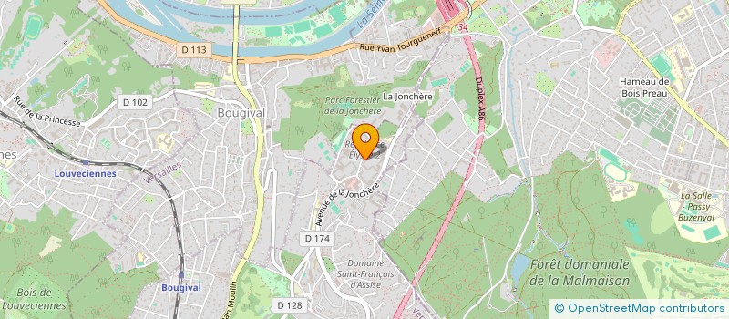 localisation de l'entreprise MADAME SANDRINE CHRISTEN  LA CELLE-SAINT-CLOUD