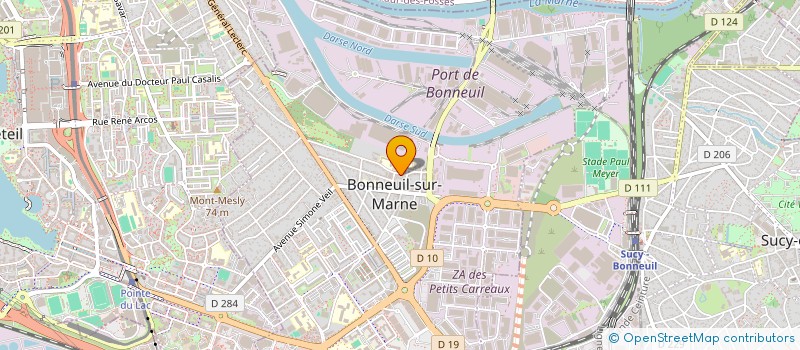 localisation de l'entreprise MADAME SANDRINE CISCAR  BONNEUIL-SUR-MARNE