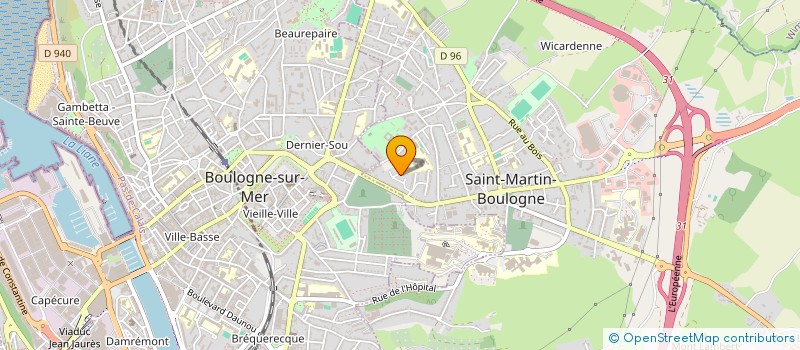 localisation de l'entreprise MADAME SANDRINE CLABAUT à SAINT-MARTIN-BOULOGNE