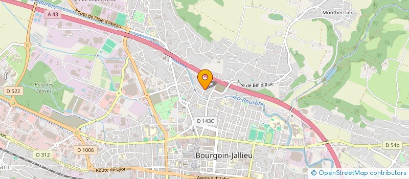 localisation de l'entreprise MADAME SANDRINE CLARI  BOURGOIN-JALLIEU