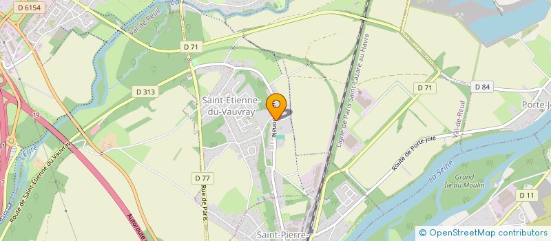 localisation de l'entreprise MADAME SANDRINE CLATOT  SAINT-ETIENNE-DU-VAUVRAY