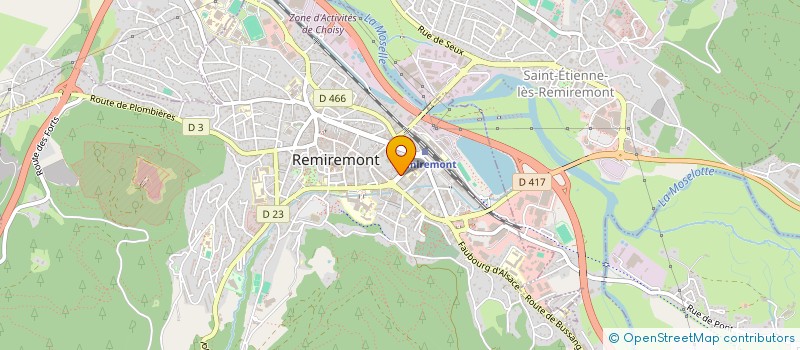 localisation de l'entreprise MADAME SANDRINE CLAUDEL  REMIREMONT