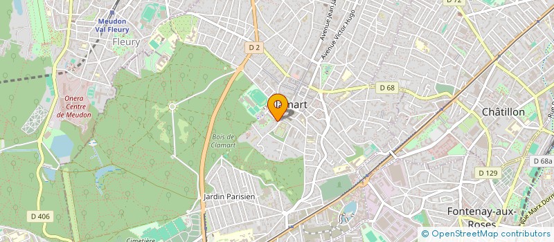 localisation de l'entreprise MADAME SANDRINE CLAVEL à CLAMART