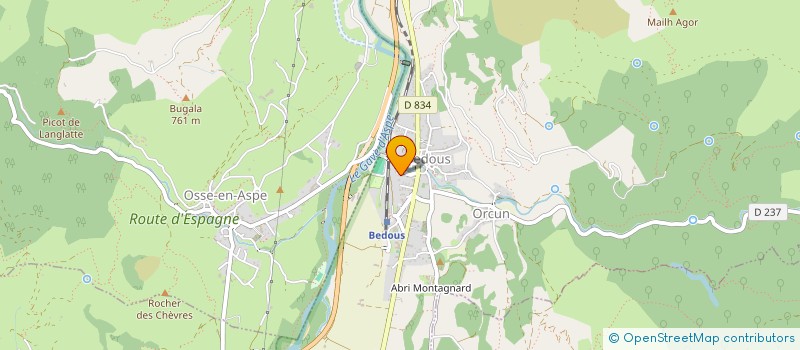 localisation de l'entreprise MADAME SANDRINE CLAVERANNE  BEDOUS