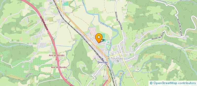 localisation de l'entreprise MADAME SANDRINE CLAVERIE  TOURNAY