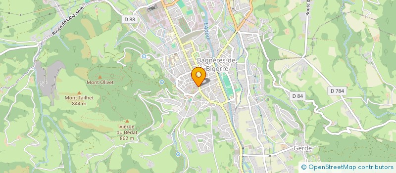 localisation de l'entreprise MADAME SANDRINE CLAVERIE  BAGNERES-DE-BIGORRE