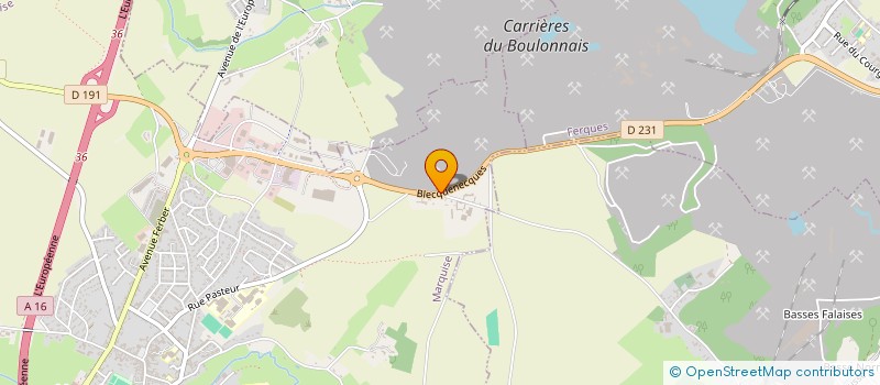 localisation de l'entreprise MADAME SANDRINE CLEMENS  MARQUISE