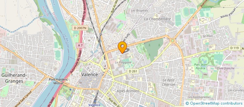 localisation de l'entreprise MADAME SANDRINE CLEMENT à VALENCE