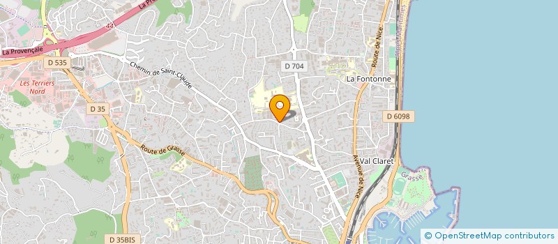 localisation de l'entreprise MADAME SANDRINE CLEMENT  ANTIBES