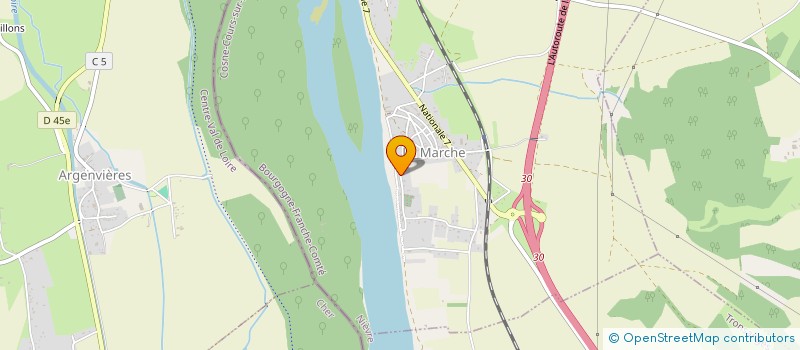 localisation de l'entreprise MADAME SANDRINE CLEMENT  LA MARCHE