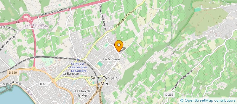 localisation de l'entreprise MADAME SANDRINE CLERGERIE à SAINT-CYR-SUR-MER