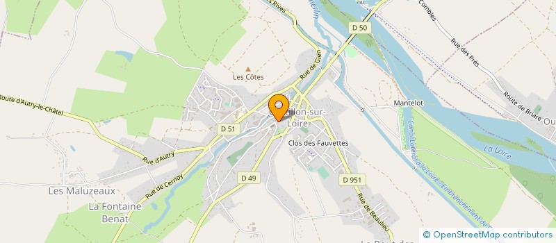 localisation de l'entreprise MADAME SANDRINE CLOIX à CHATILLON-SUR-LOIRE