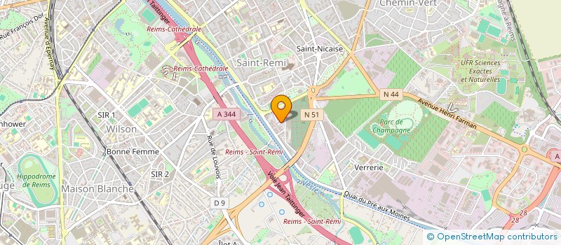 localisation de l'entreprise MADAME SANDRINE COCHEFERT  REIMS