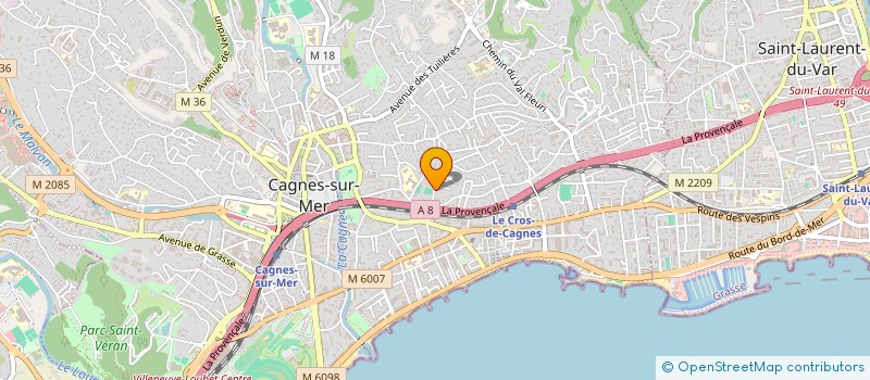 localisation de l'entreprise MADAME SANDRINE COLARD à CAGNES-SUR-MER
