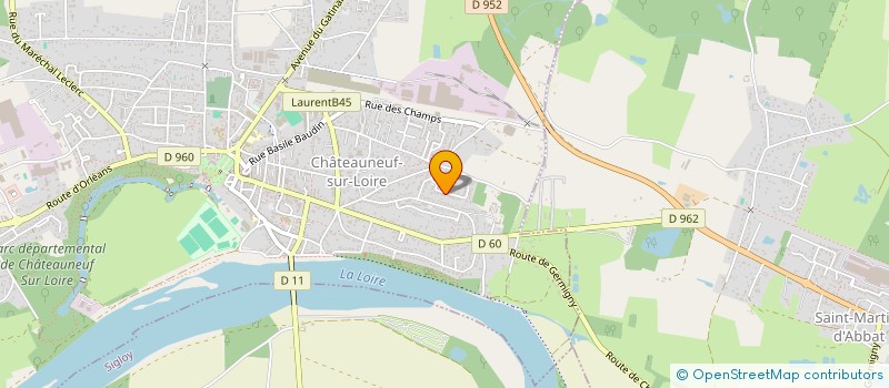 localisation de l'entreprise MADAME SANDRINE COLLET à CHATEAUNEUF-SUR-LOIRE