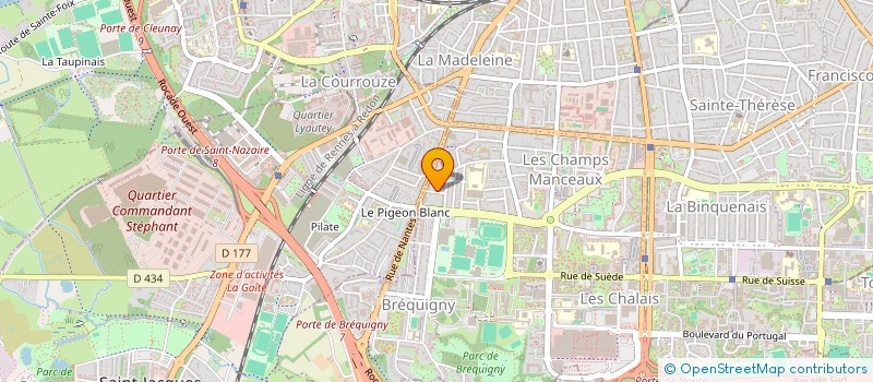 localisation de l'entreprise MADAME SANDRINE COLLEU à RENNES
