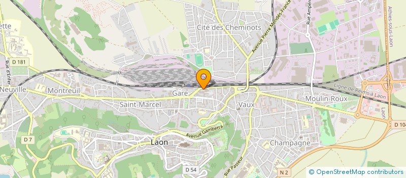 localisation de l'entreprise MADAME SANDRINE COMPAIN à LAON