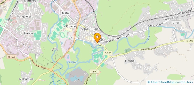 localisation de l'entreprise MADAME SANDRINE CONRIE à ARPAJON-SUR-CERE