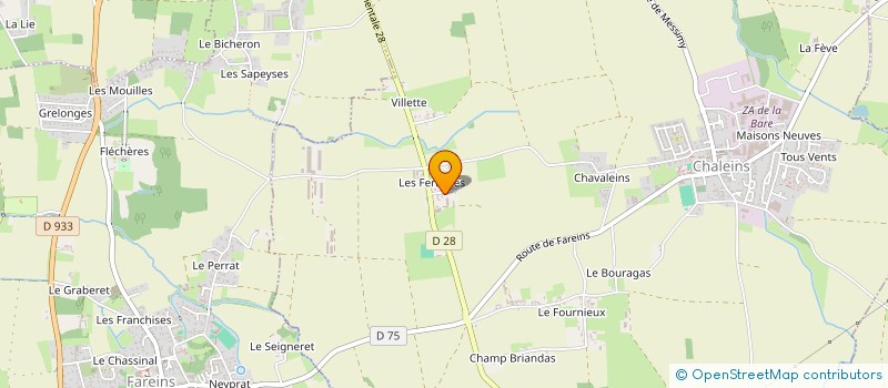 localisation de l'entreprise MADAME SANDRINE CORGIER  CHALEINS