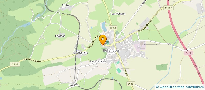 localisation de l'entreprise MADAME SANDRINE CORNETTE  LOUROUX-DE-BOUBLE