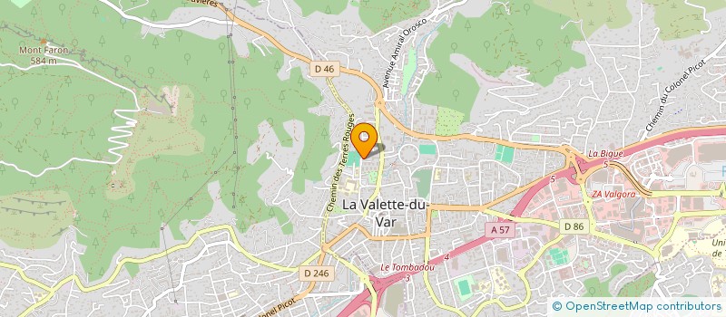 localisation de l'entreprise MADAME SANDRINE CORSIA à LA VALETTE-DU-VAR