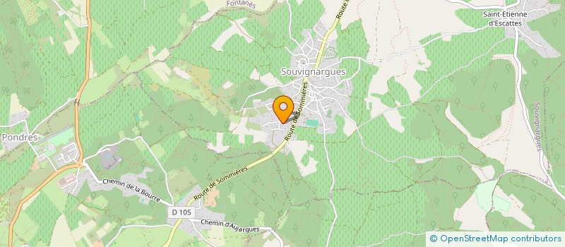 localisation de l'entreprise MADAME SANDRINE CORTES  SOUVIGNARGUES