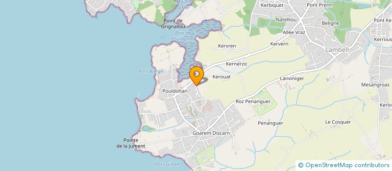 localisation de l'entreprise MADAME SANDRINE COSQUER  TREGUNC