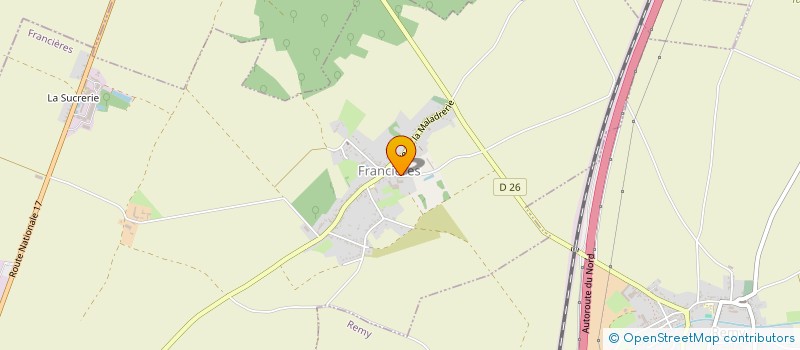 localisation de l'entreprise MADAME SANDRINE COSSEMENT  FRANCIERES