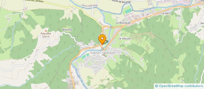 localisation de l'entreprise MADAME SANDRINE COSTA  VABRES-L'ABBAYE