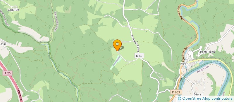 localisation de l'entreprise MADAME SANDRINE COSTES  SAINT GERY-VERS