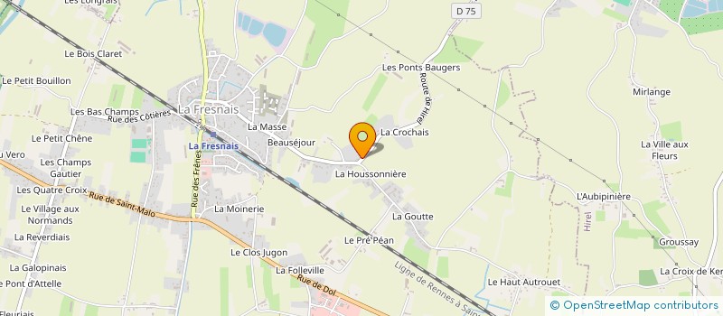 localisation de l'entreprise MADAME SANDRINE COUBRUN  LA FRESNAIS