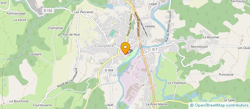 localisation de l'entreprise MADAME SANDRINE COUDERT à COURPIERE