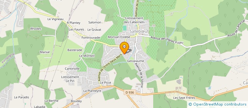 localisation de l'entreprise MADAME SANDRINE COUDIN  SALLEBUF