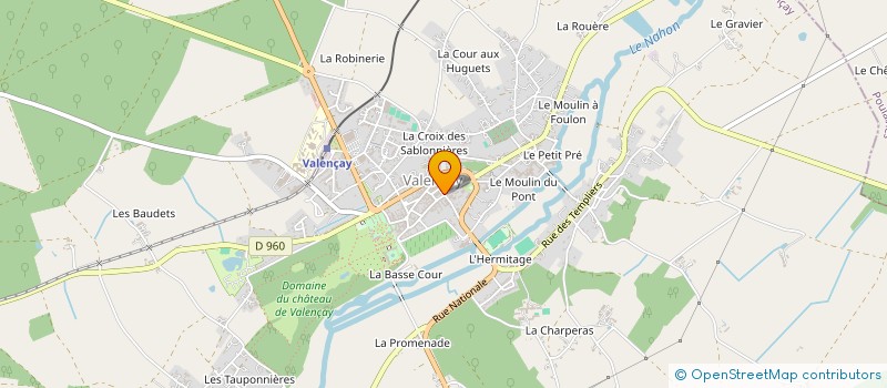 localisation de l'entreprise MADAME SANDRINE COUDRAY à VALENCAY