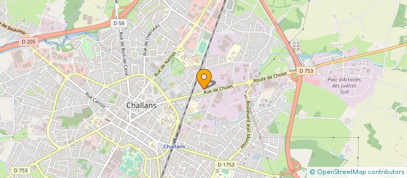 localisation de l'entreprise MADAME SANDRINE COUGNAUD à CHALLANS