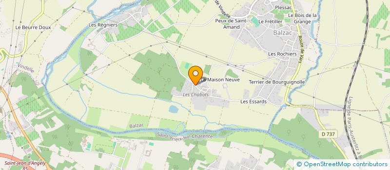 localisation de l'entreprise MADAME SANDRINE COURARI à BALZAC