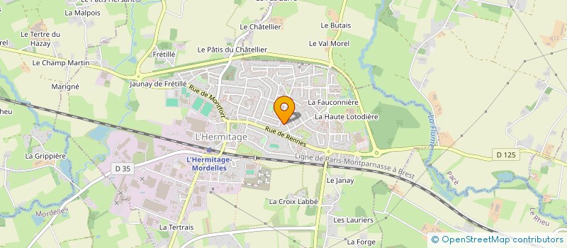 localisation de l'entreprise MADAME SANDRINE COURBE  L'HERMITAGE