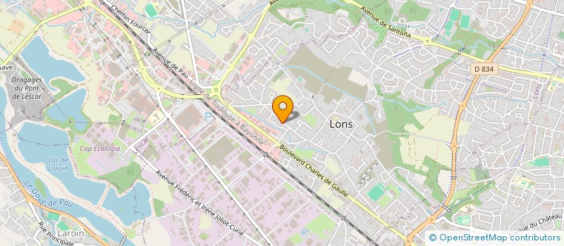 localisation de l'entreprise MADAME SANDRINE COURREGES  BILLERE